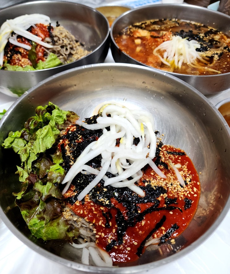  평창 대표 맛집 속 편한 메밀면과 살얼음 육수의 묵사발 유천막국수