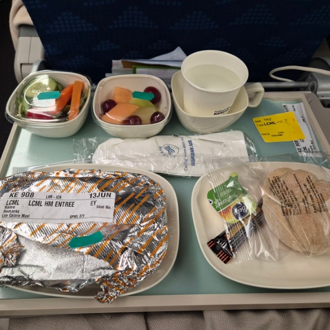 대한항공 특별 기내식 신청 방법(글루텐 프리 기내식 리뷰)