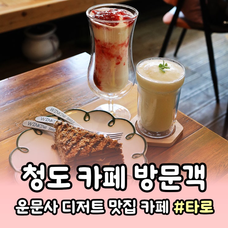  [청도] 운문사 카페 방문객 말렌카 케이크가 맛있는 타로카페