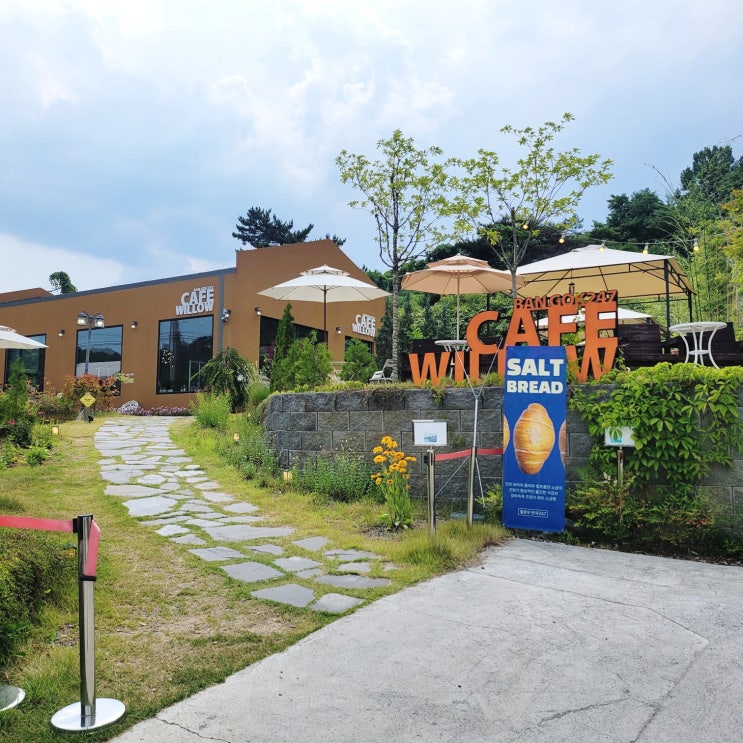  경산 반곡지 카페 윌로우 반곡247 수제밤양갱빙수, 소금빵 맛집