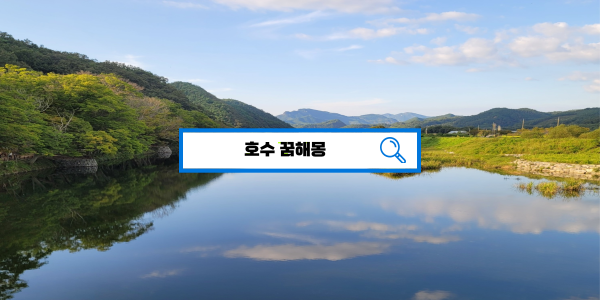  [꿈풀이해몽] 호수꿈해몽, 호수에빠지는꿈, 호수에돌던지는꿈