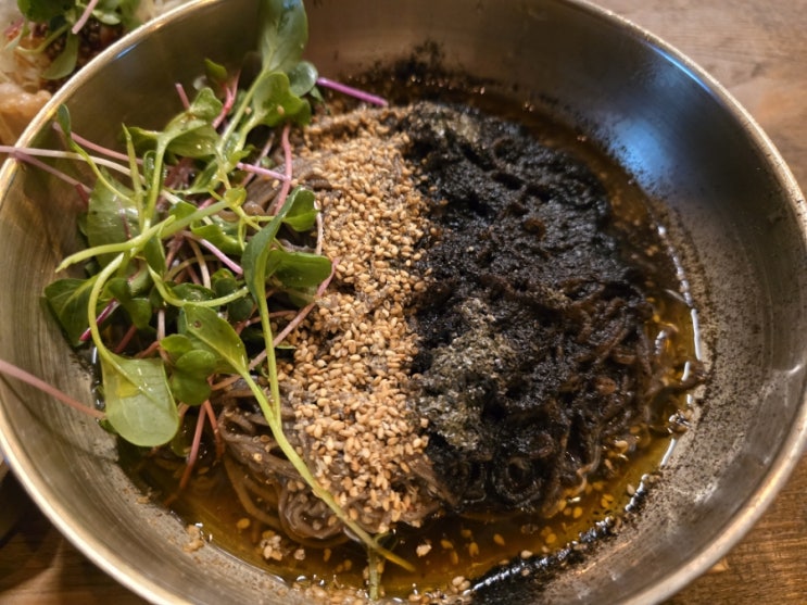  울산 삼산동 맛집 들기름 막국수 냉모밀 눈꽃 막국수 오리엔탈 무거면옥