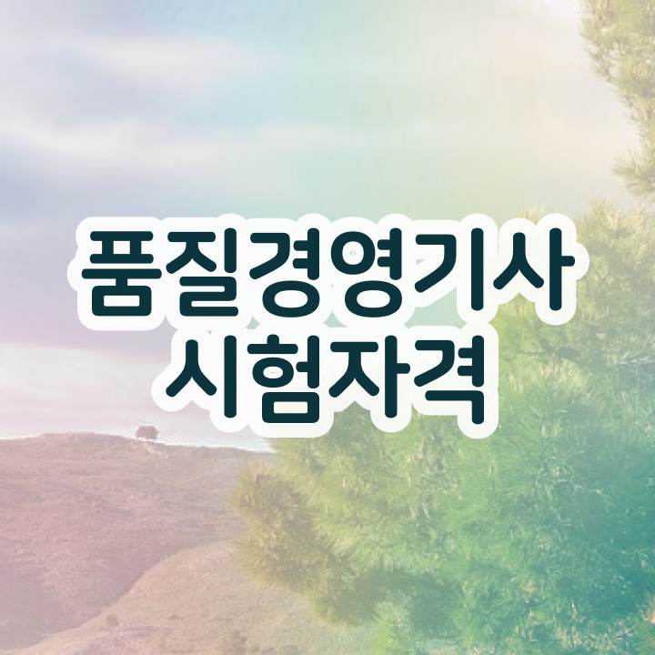  품질경영기사 품질경영기사 시험응시조건 온라인 과정으로 반 년만에 성공한 방법