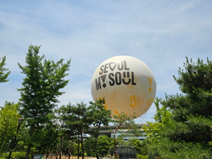 <b>서울</b> 여의도공원 잔디마당 <b>서울달</b> 계류식 가스 열기구 드디어... 