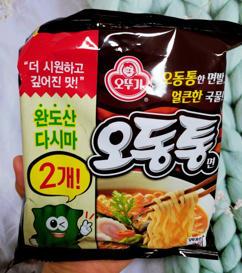 [오뚜기] 오동통면 후기 칼로리 영양성분 너구리 라면과 차이점은?