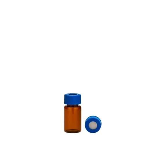 [유리초자] 5 ml 엠버 셉텀 샘플 바이알 & 스크류 캡 5 ml Amber Septum Vial & Screw cap