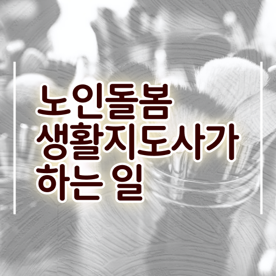  노인돌봄서비스 생활지원사 , 노인돌봄생활지원사자격증 합격한 후기 및 취업관련 정보