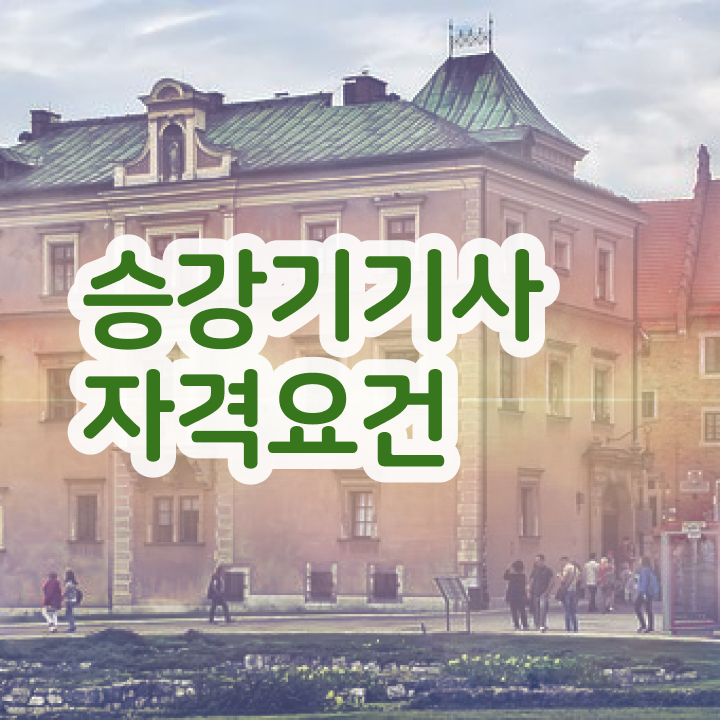  승강기 기능사 승강기기사 시험응시조건 인강만 듣고 15주만에 준비한 비법