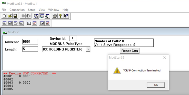 모드스캔 체크 Remote modbus TCP server modscan : 네이버 블로그