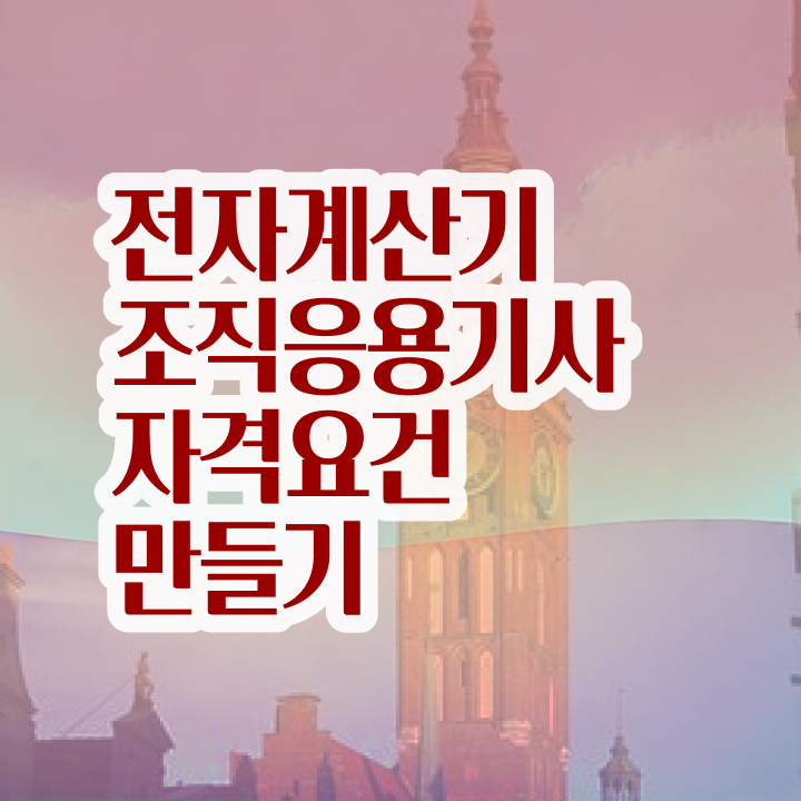  전자계산기조직응용기사 시험일정 전자계산기조직응용기사 시험응시조건 집에서 온라인으로 5개월 만에 끝낸 비법