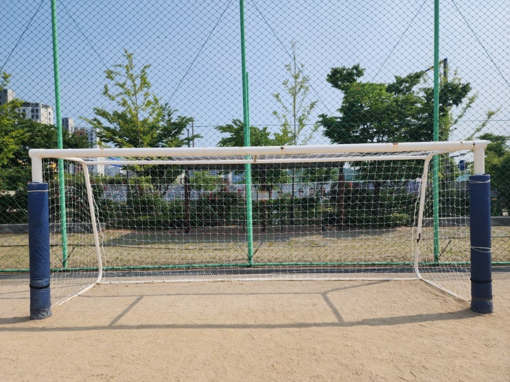 [날개스포츠] 성남위례중앙초교 축구골망 교체, 축구골대그물망 교체 작업