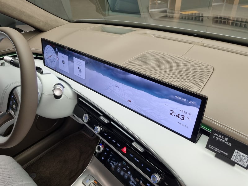 GV70 페이스리프트 된 실내 어반 브라운 프로즌 그레이 투톤 인테리어 리뷰 : 네이버 블로그