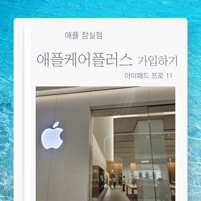 애플 잠실점 애플케어플러스 아이패드 프로 11 가격 보증기간 가입방법