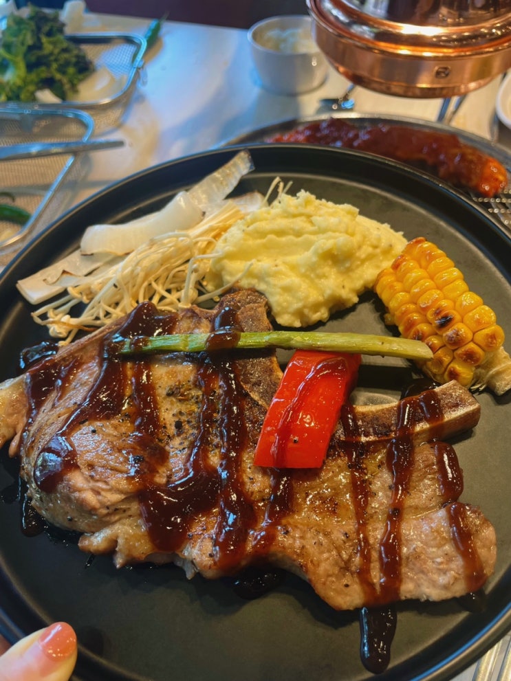  태평역 맛집 명륜진사갈비:) 신메뉴 후려페퍼스테이크 후기