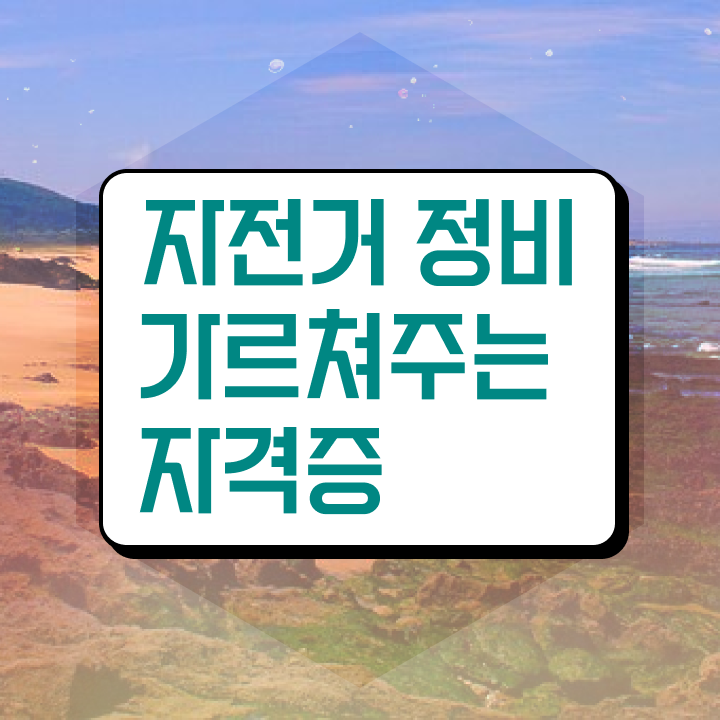  자전거 정비 공구 , 자전거정비지도사 자격증 취득한 정보 요약