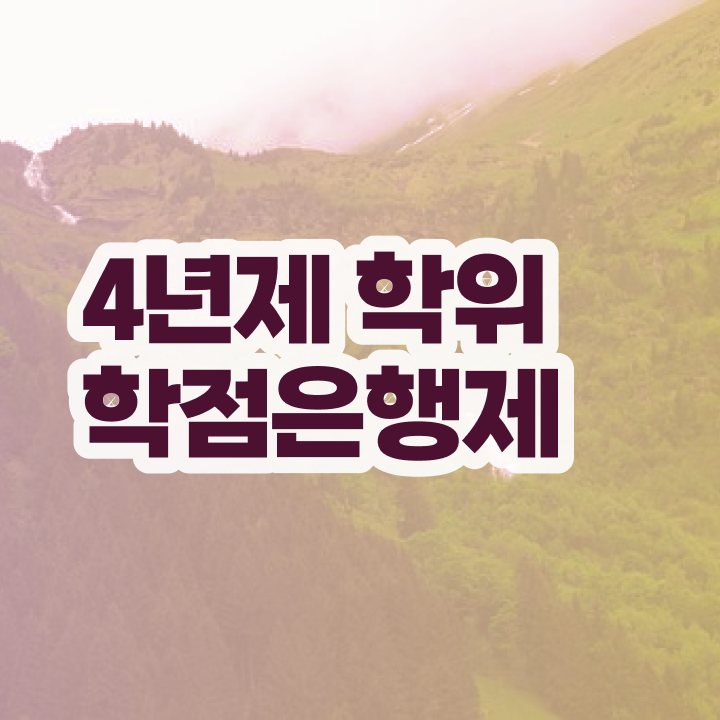  학점은행제학사 학위 관련학과 아니어도 성공할 수 있어요