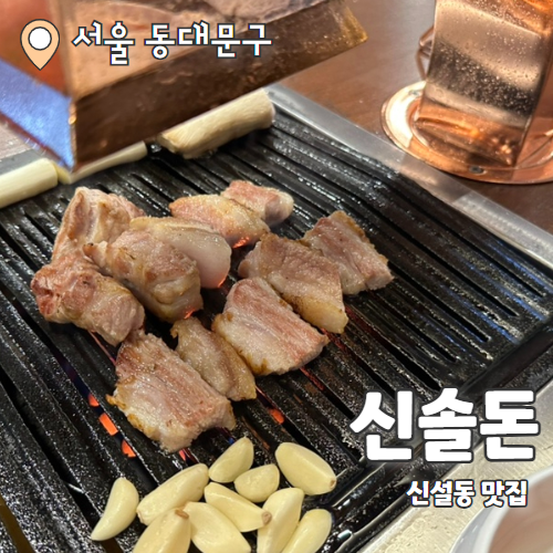  신솔돈 : 직접 구워주는 분위기 좋은 신설동 고기집 추천 후기