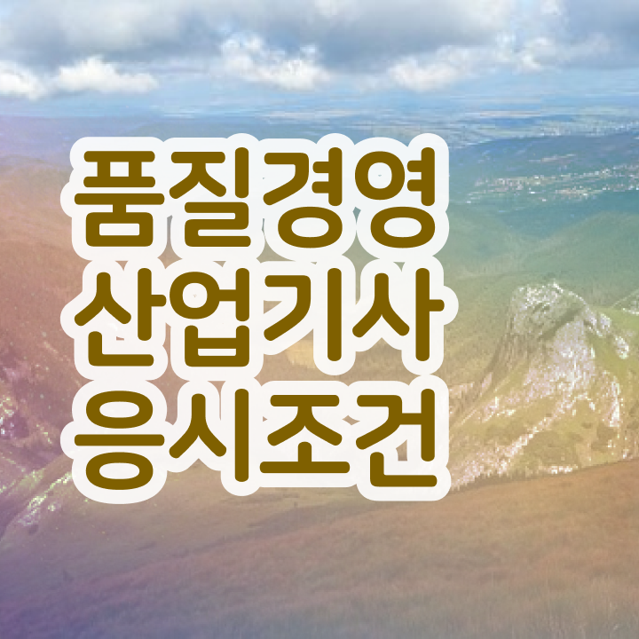  품질경영산업기사 필기 합격기준 품질경영산업기사 시험응시조건 온라인 과정으로 반 년만에 끝낸 전략