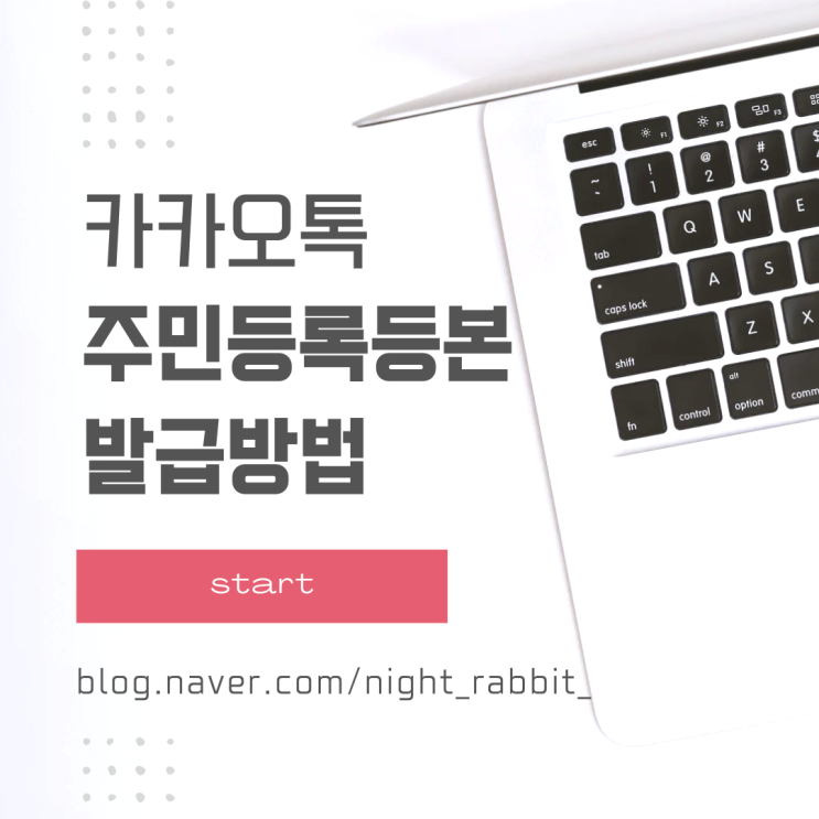  카톡 카카오톡 주민등록등본 발급 방법