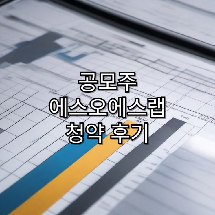  [공모주]에스오에스랩 공모주 청약 후기