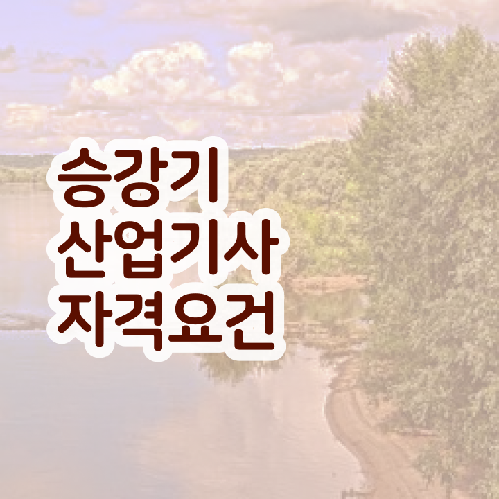  승강기산업기사 합격점수 승강기산업기사 취득자격 독학으로 1학기 만에 끝낸 팁