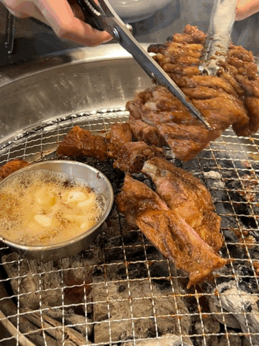  경기 안성 공도, 갈비 찐 맛집 육삼월 (한돈 양념구이, 왕갈비, 비빔냉면)