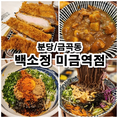  [미금] 백소정 메뉴추천 마제소바 돈가스 냉소바