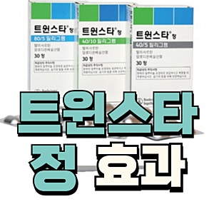 트윈스타정 부작용 성분 효과 40/5MG 80/5MG 확인하기