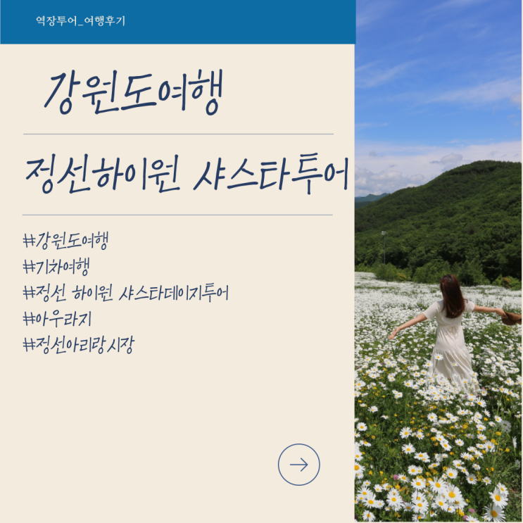  [강원도 기차여행] 샤스타데이지 투어 '정선 하이원'