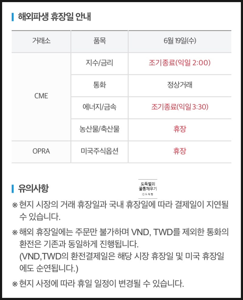 24년 6월 미국주식, 해외주식 휴장일 안내 (6/19 미국 휴장 Juneteenth) : 네이버 블로그