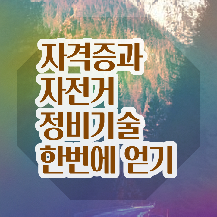  자전거 정비사 , 자전거정비지도사 자격증 1달 만에 합격한 비법 정보 퍼펙트 요약