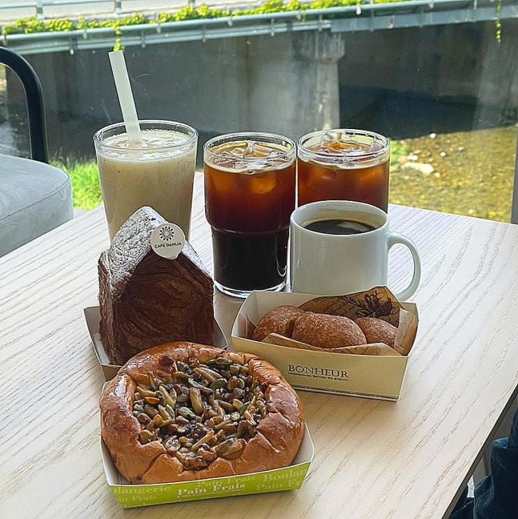  밀양 신상 대형카페 달리아커피 단장면:암벽뷰 골드 키위주스 맛집