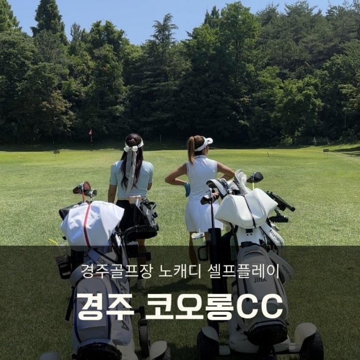  경주 코오롱cc 노캐디 전동카트 2인, 3인플레이 가능한 경주골프장