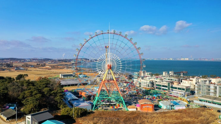  삽교호 놀이동산 드론으로 담은 미니어처 영상.