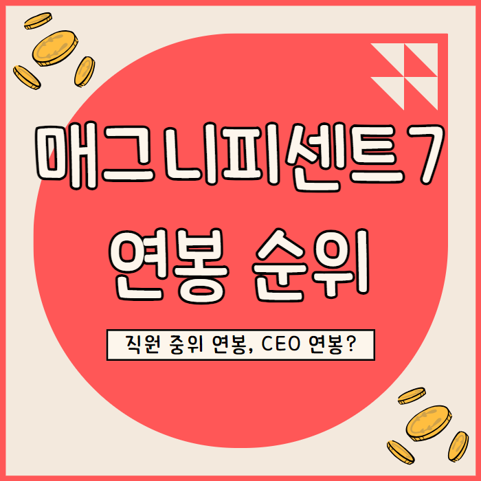  매그니피센트 7 중위 연봉 순위 CEO와 격차는?
