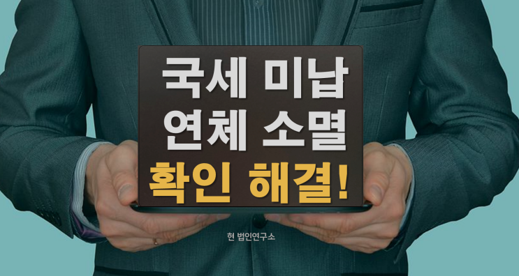  국세 미납 연체 소멸 확인