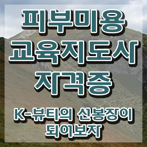  피부미용사 취업 , 피부미용교육지도사 자격증 쉽고 간편하게 준비한 과정 정리해드립니다