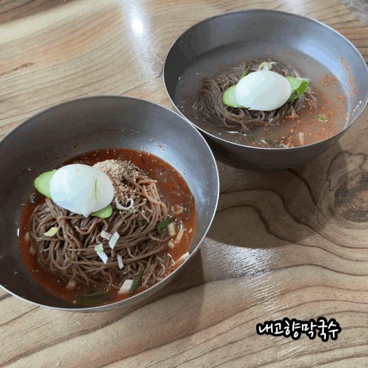  홍천 남면 맛집 내고향막국수 세이지힐 캠핑장 가는 길 비빔막국수 먹음