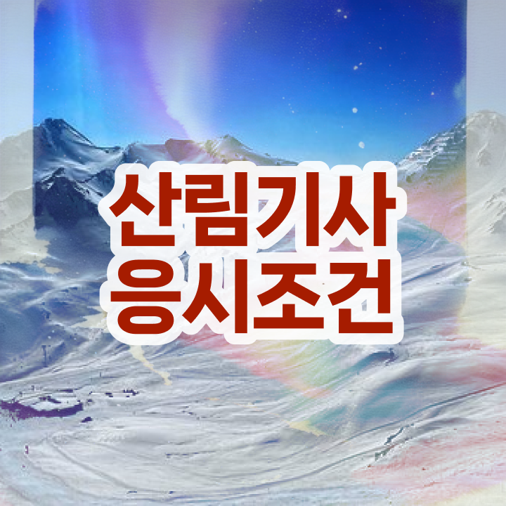  산림기사 자격증 산림기사 시험응시자격 학점은행제로 5달만에 준비한 노하우
