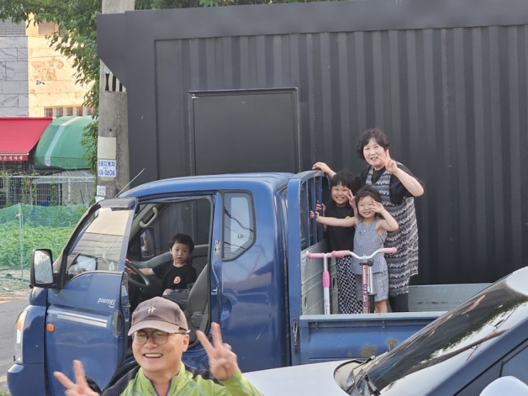  감자캐기 여유로운 주말일상