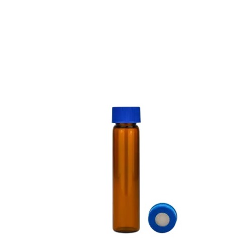  [유리초자] 10 ml 엠버 셉텀 샘플 바이알 & 스크류 캡 10 ml Amber Septum Vial & Screw cap