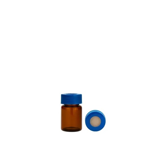  [유리초자] 7.5 ml 엠버 셉텀 샘플 바이알 & 스크류 캡 7.5 ml Amber Septum Vial & Screw cap