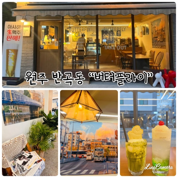  감성적이고 아늑한 일본 감성 느낌 원주 반곡동카페맛집 “버터플라이”