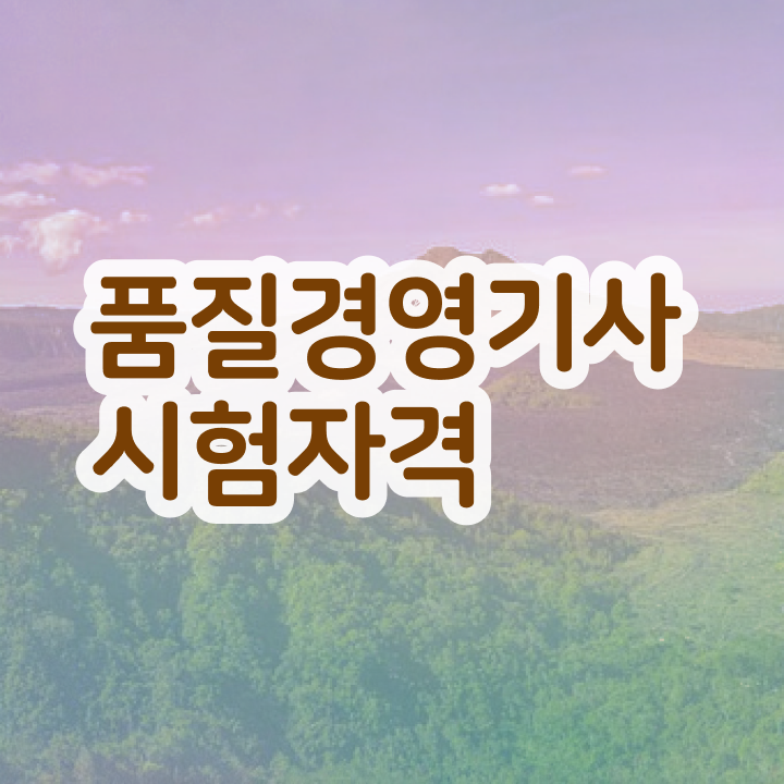  품질경영기사 관련학과 품질경영기사 응시자격 온라인 수업으로 반 년만에 완료한 비법
