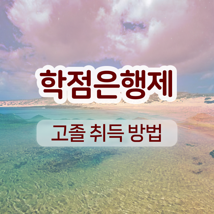  사이버 대학학점은행제 온라인 수업만으로 준비했던 후기