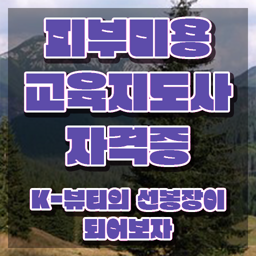  피부미용자격증필기 , 피부미용교육지도사 자격증 단기간에 합격한 팁 전격분석