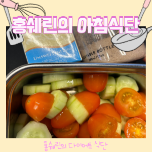  홍쉐린이 여름에 매일먹는 아침식단(+ 내돈내산 단백질 쉐이크)