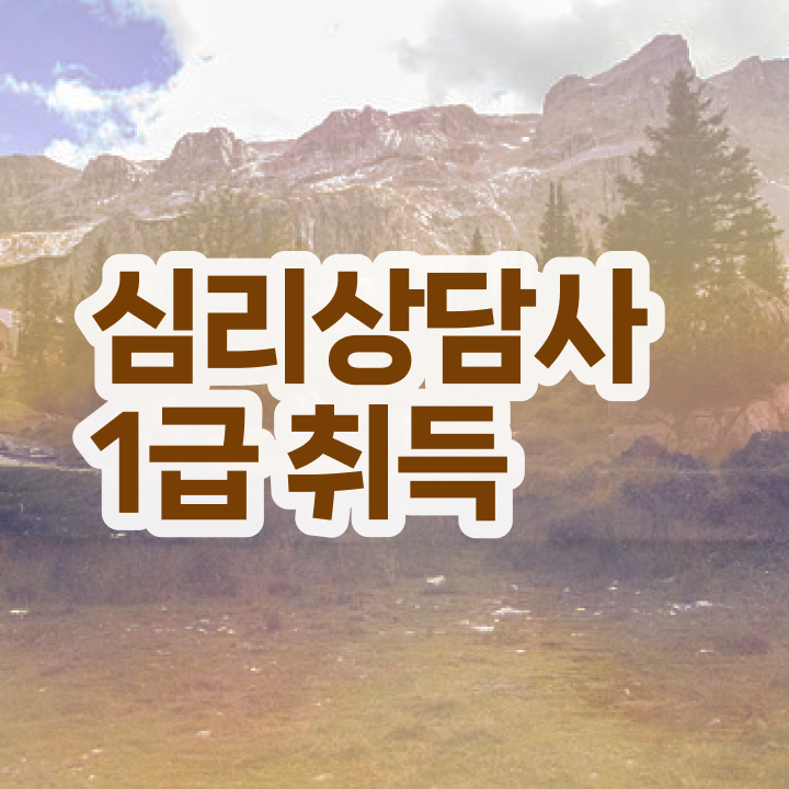  군심리상담사 자격증 , 심리상담사 자격증 20일 만에 취득한 정보 및 활용 방법