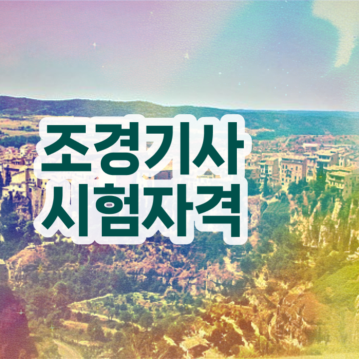  조경산업기사 응시자격 조경기사 시험자격 온라인으로 4달 안에 완료한 방법