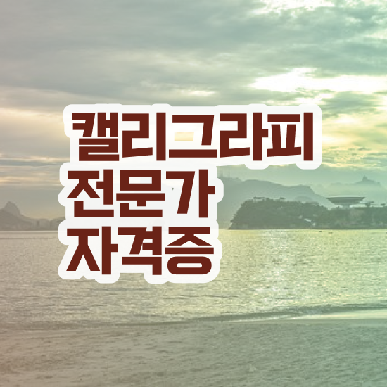  캘리그라피연습 , 캘리그라피전문가 자격증 합격한 전략 보고가세요